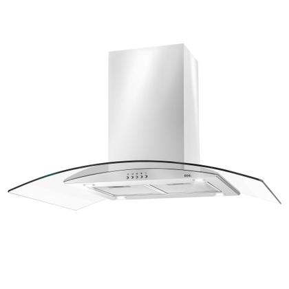 Imagem de Coifa e Depurador de Ilha EOS 90cm Com Vidro Curvo ECO90IV Inox 110V