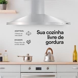 Imagem de Coifa e Depurador de Parede EOS 60 cm ECO60PP Inox 220V