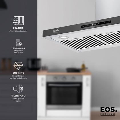 Imagem de Coifa e Depurador de Parede EOS 90cm Maxxi Air Digital Touch Inox EPCO90PTD 220V