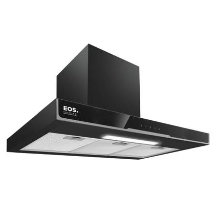 Imagem de Coifa e Depurador de Parede EOS 90cm Touch Inox Preta 220V