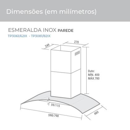 Imagem de Coifa Esmeralda 60 cm Suggar