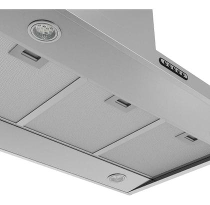 Imagem de Coifa Ilha 90cm Retangular Inox Fogatti 3 Velocidades Painel Touch e Iluminação Led