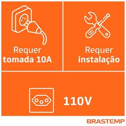 Imagem de Coifa Vidro Plano de Parede Brastemp 90 cm - BAP90AR -