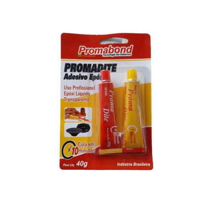 Imagem de Cola Adesiva Promadite Adesivo Epóxi Secagem Rápida 10 Minutos 40g