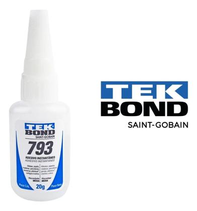 Imagem de Cola Adesivo Instantâneo Média Viscosidade Tekbond 793 20g - Mais vendido - Seca rápido