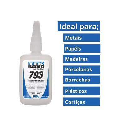 Imagem de Cola Adesivo Instantâneo Tek Bond 793 100g