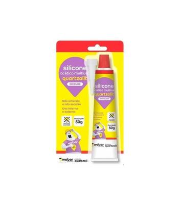 Imagem de Cola Adesivo Silicone Acético Incolor 50g Quartzolit