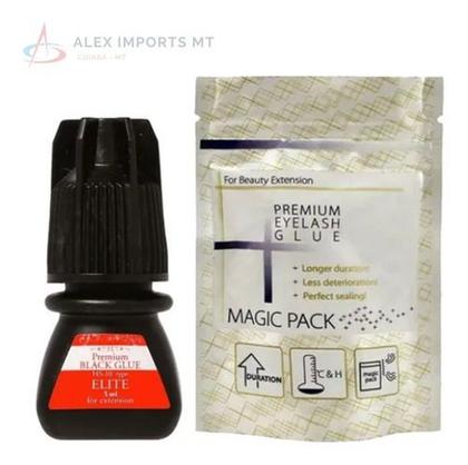 Imagem de Cola Alongamento De Cilios Elite Premium Black 3ml Bom