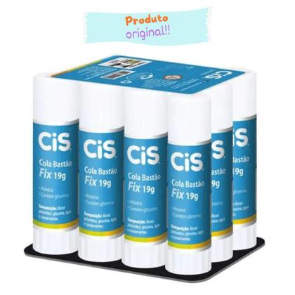 Imagem de Cola Bastão 19g Cis Escolar - Caixa c/ 12