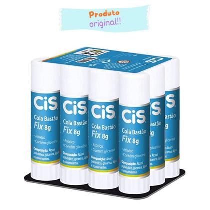 Imagem de Cola Bastão 8g Cis Escolar - Caixa c/ 12