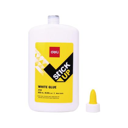 Imagem de Cola branca líquida atóxica lavável PVP 500ml Stick UP Deli