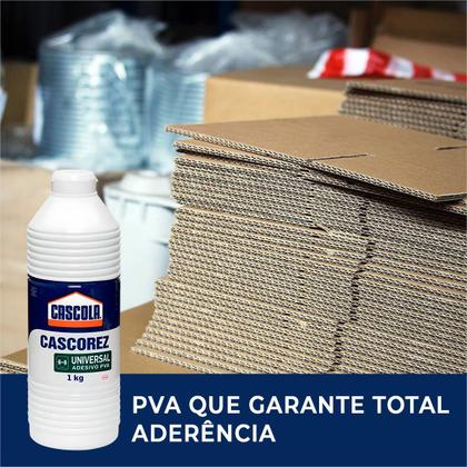 Imagem de Cola Branca Universal 1kg Cascorez Kit 2Un