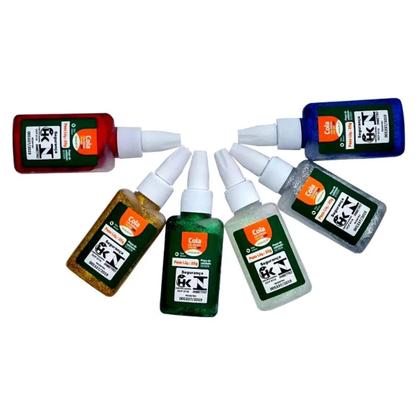 Imagem de Cola Colorida com Brilho 25g Escolar com 6 unidades Leo&Leo