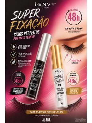 Imagem de Cola de Cílios iEnvy Kiss NY Super Fixação 48h À Prova DÁgua Kiss New york, Cola Preta.