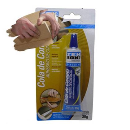 Imagem de Cola De Contato 30g Blister TekBond Sapateiro Couro Mdf