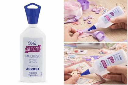 Imagem de Cola de Silicone Acrilex 95g Multiuso Artesanato