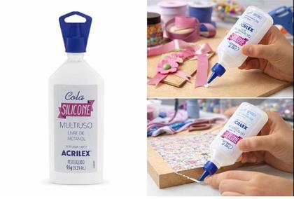 Imagem de Cola de Silicone Acrilex 95g Multiuso Artesanato