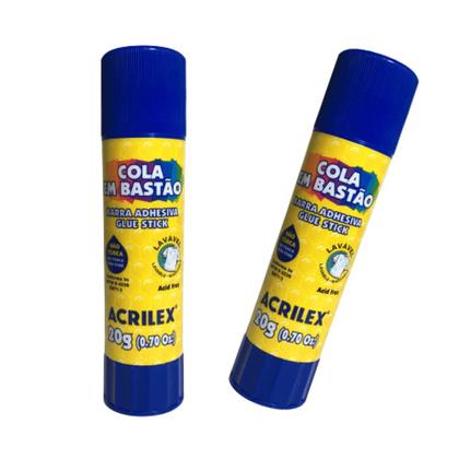 Imagem de Cola em Bastão 20g Pacote com 6 Unidades - Acrilex