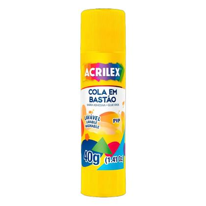 Imagem de Cola em Bastão, Acrilex, C/40 grs, Pacote c/ 5 -  ACRILEX