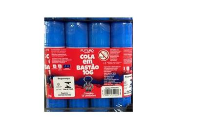 Imagem de Cola em Bastão escolar 10gramas kit com 36 unidades