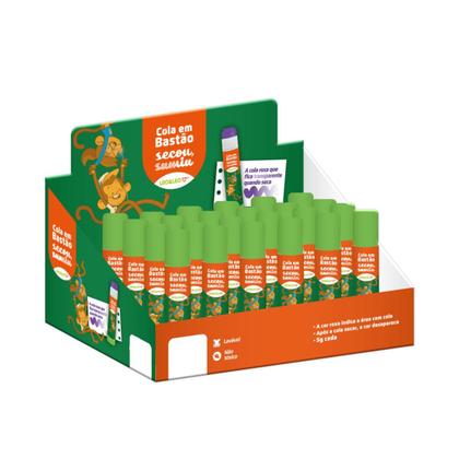 Imagem de Cola em Bastão Secou Sumiu 5g Roxa Léo&Léo - 1un