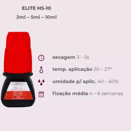 Imagem de Cola Extensão De Cílios HS10 3ml - Elite Premium