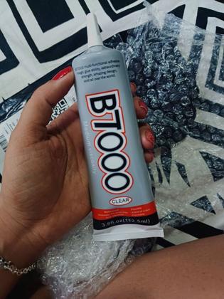 Imagem de Cola Fixa Telas Celular Touch B-7000 Preta ou Transparente Multiuso