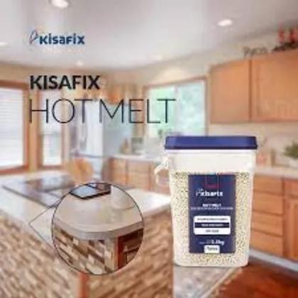 Imagem de Cola Hot Melt Kisafix (Cristal) Balde Com 2,5 Kg
