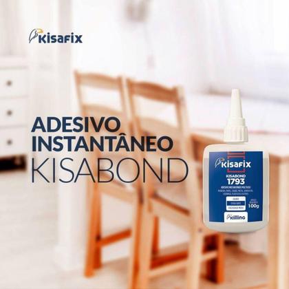 Imagem de COLA INSTANTÂNEA KISABOND 100g - KF1793100G - Kisafix