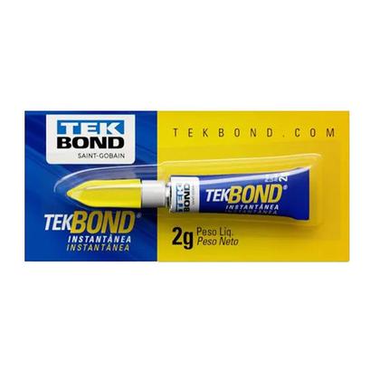 Imagem de Cola Instantanea Tekbond 2 Gramas Cartela 12 Unidades