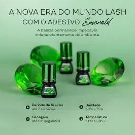 Imagem de Cola Master Elite Emerald 3ml Para Extensão De Cílios Anvisa