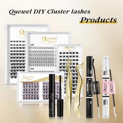 Imagem de Cola para cachos de cílios QUEWEL Lash Clusters 10 ml preta