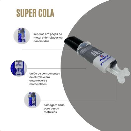 Imagem de Cola Para Metais Steel Weld Permatex Solda Fria Metais