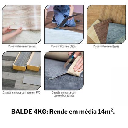 Imagem de Cola Para Piso Vinilico E Carpete Unipega - 4kg