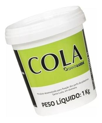 Imagem de Cola Para Rodapé Guarnição Rodateto Santa Luzia Pote 1 Kg
