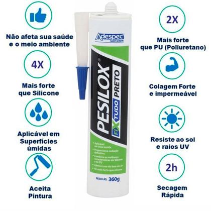 Imagem de Cola Pu Multiuso Pesilox Fixa Tudo Adespec Tubo 280g