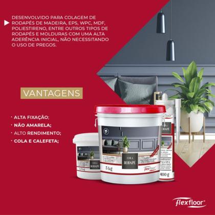 Imagem de Cola Rodapé Flexfloor Balde 5kg