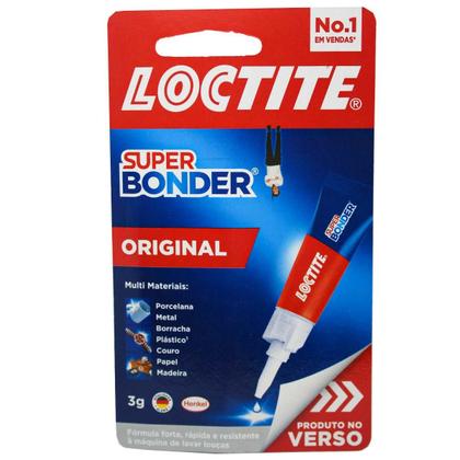 Imagem de Cola Super Bonder 3g Original Adesivo Instantâneo Loctite