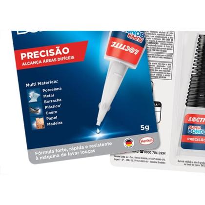 Imagem de Cola Super Bonder 5G Cartela Azul  - Kit C/24