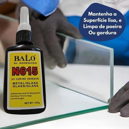Imagem de Cola Super Contato Vidro Metal Uv Instantânea Secagem Rápida