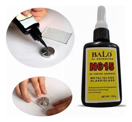 Imagem de Cola Super Contato Vidro Metal Uv Instantânea Secagem Rápida