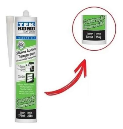 Imagem de Cola Tekbond Selante Silicone Acético 256g