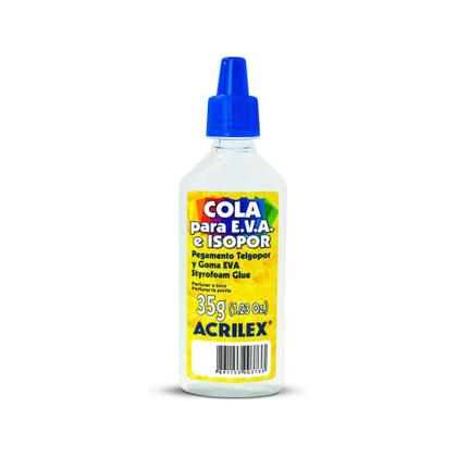 Imagem de Cola Transparente Para Eva, Isopor, Artesanato 35g Acrilex