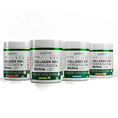 Imagem de Colágeno 100 Hidrolisado com Biotina e Vitaminas 300g GoPure