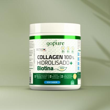 Imagem de Colágeno 100 Hidrolisado com Biotina e Vitaminas 300g GoPure