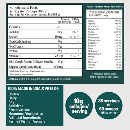 Imagem de Colágeno em pó ENSANTÉ Premium Marine Tipo I II III IV com vitamina C