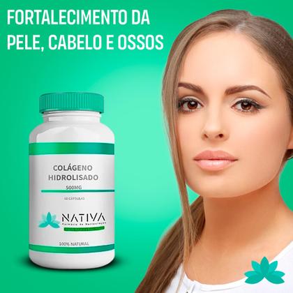 Imagem de Colágeno Hidrolisado Em Cápsulas Para Cabelo Pele E Ossos 90 Cápsulas