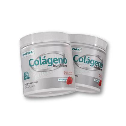Imagem de Colágeno Hidrolisado Em Pó 250G Dynamo Labz - Morango