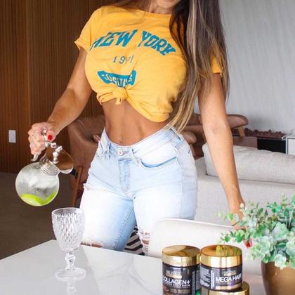 Imagem de Colágeno Hidrolisado Peptídeos Puro 160g Laranja com Morango