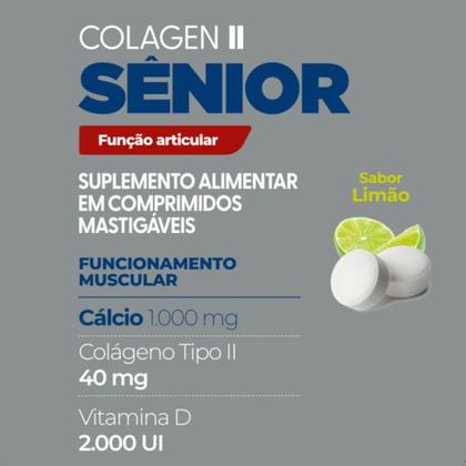 Imagem de Colágeno Sênior Artic+  Tipo II, D3 e Cálcio Sabor: Limão